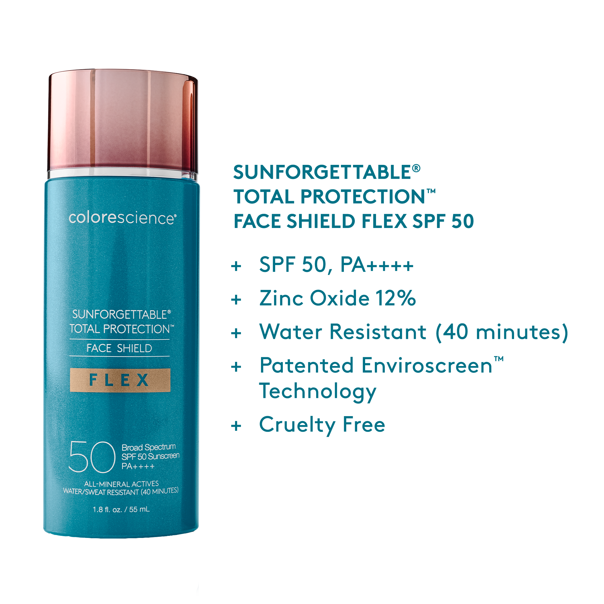 In Canada: Sunforgettable® Total Protection™ Face Shield SPF 50 w